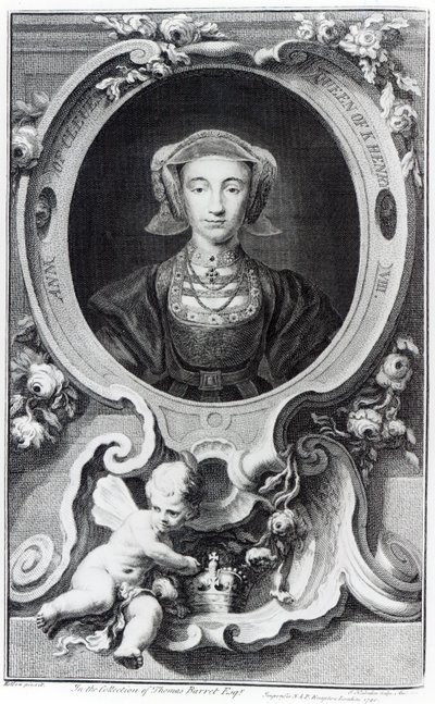 ジェイコブスウーブラケンによって彫刻されたクリーブのアン（1740年） 作： Hans Holbein der Jüngere
