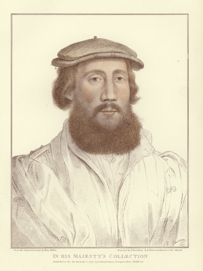 匿名の男性（アクアチント） 作： Hans Holbein der Jüngere