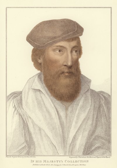 匿名の男性（アクアチント） 作： Hans Holbein der Jüngere
