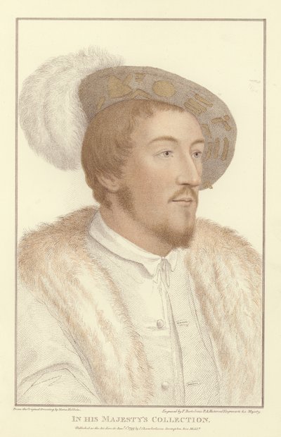 匿名の男性（アクアチント） 作： Hans Holbein der Jüngere