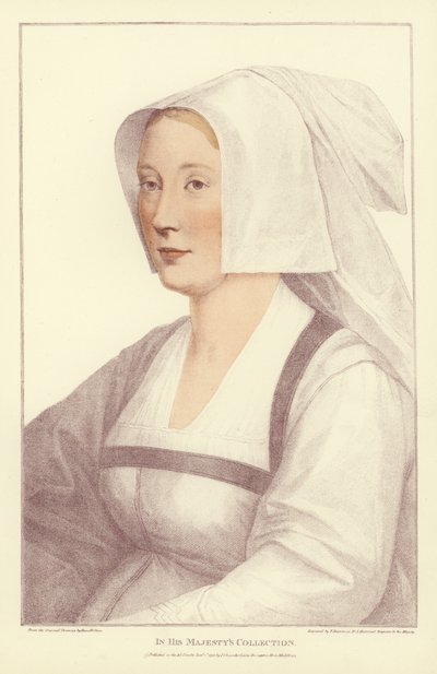 匿名の女性（アクアチント） 作： Hans Holbein der Jüngere