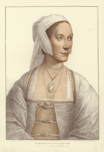 匿名の女性（アクアチント） 作： Hans Holbein der Jüngere