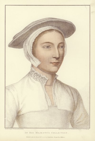 匿名の女性（アクアチント） 作： Hans Holbein der Jüngere