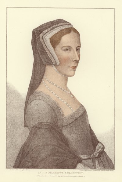 匿名の女性（アクアチント） 作： Hans Holbein der Jüngere