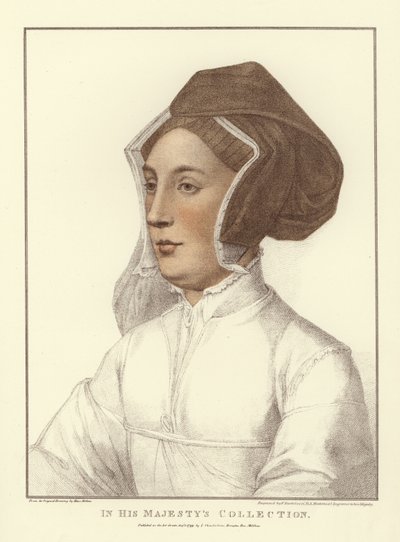 匿名の女性（アクアチント） 作： Hans Holbein der Jüngere