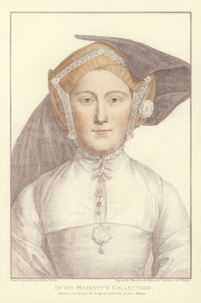 匿名の女性（アクアチント） 作： Hans Holbein der Jüngere