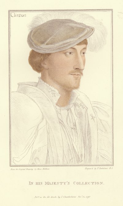 エドワード、クリントン卿（アクアチント） 作： Hans Holbein der Jüngere