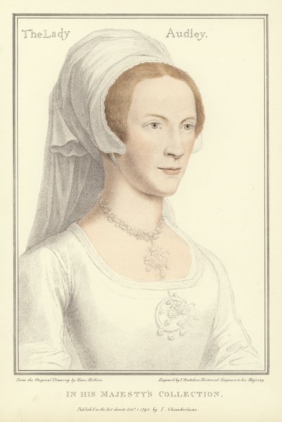 エリザベス、レディオードリー（アクアチント） 作： Hans Holbein der Jüngere