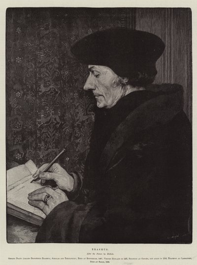 エラスムス 作： Hans Holbein der Jüngere