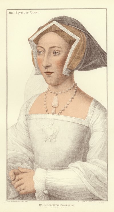 ジェーン・シーモア、イングランドの女王（アクアチント） 作： Hans Holbein der Jüngere