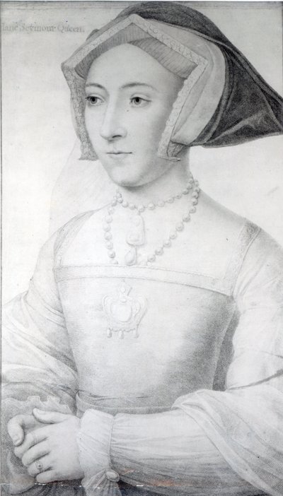 ジェーン・シーモア、1536年頃（チョーク、ペン、インク） 作： Hans Holbein der Jüngere