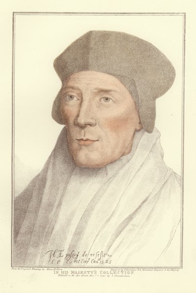 ジョンフィッシャー、ロチェスターの司教（アクアチント） 作： Hans Holbein der Jüngere