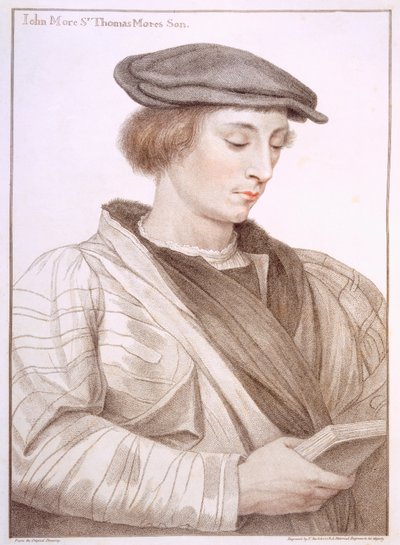 ジョン・モアはフランチェスコ・バルトロッツィ（1727-1815）によって彫刻されました 作： Hans Holbein der Jüngere
