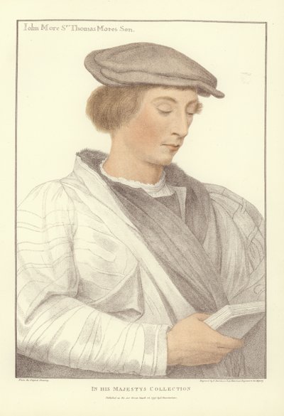 ジョン・モア、トーマス・モア卿の息子（アクアチント） 作： Hans Holbein der Jüngere