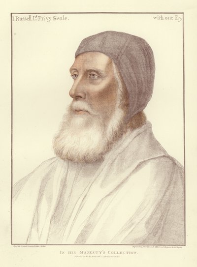 ジョンラッセル、ベッドフォード伯爵（アクアチント） 作： Hans Holbein der Jüngere
