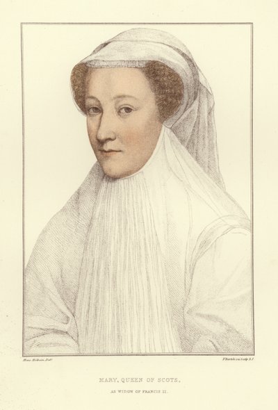 スコットランドの女王メアリー（アクアチント） 作： Hans Holbein der Jüngere