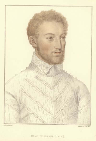 ムッシュ・ド・ピエンヌ・レーヌ（アクアチント） 作： Hans Holbein der Jüngere