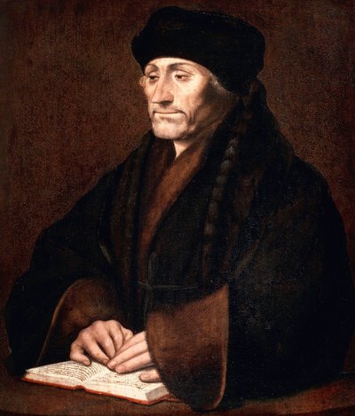 エラスムスの肖像 作： Hans Holbein der Jüngere