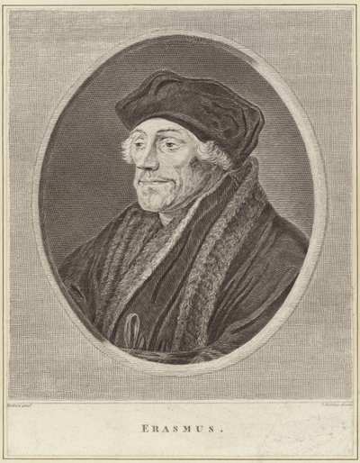 エラスムスの肖像 作： Hans Holbein der Jüngere