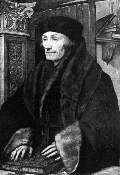 エラスムスの肖像 作： Hans Holbein der Jüngere