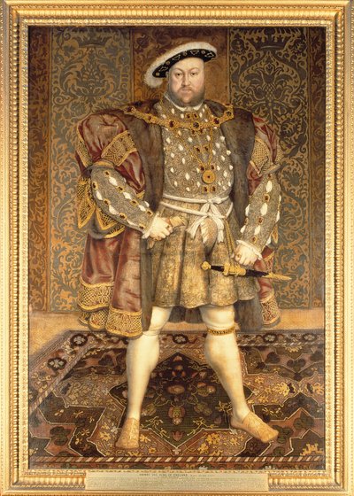 ヘンリー8世の肖像（1491-1547） 作： Hans Holbein der Jüngere