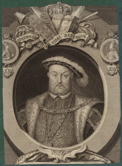 イギリスのヘンリー8世王の肖像 作： Hans Holbein der Jüngere