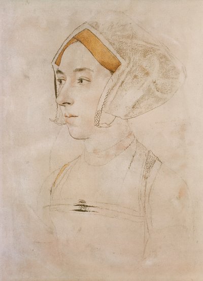 ウィロビー夫人の肖像（紙にパステル） 作： Hans Holbein der Jüngere