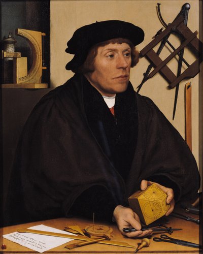ニコラス・クラツァーの肖像（1487-c.1550）1528 作： Hans Holbein der Jüngere
