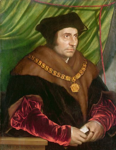 トーマス・モア卿の肖像（1478-1535） 作： Hans Holbein der Jüngere