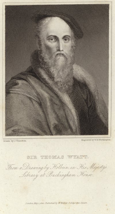 トーマス・ワイアット卿の肖像 作： Hans Holbein der Jüngere