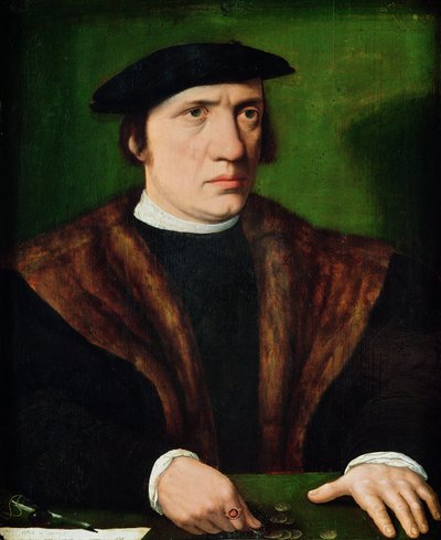 男の肖像 作： Hans Holbein der Jüngere