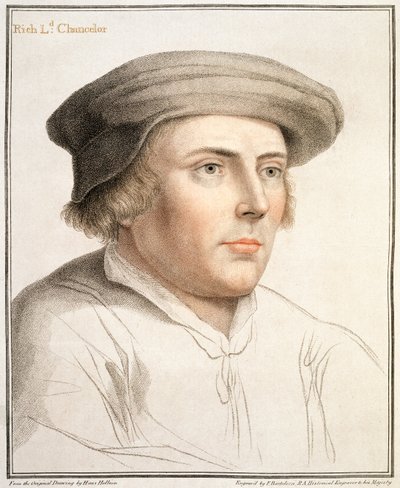 フランチェスコバルトロッツィ（1727-1815）によって彫刻されたリチャードリッチ、最初の男爵リッチ（c.1496-1567） 作： Hans Holbein der Jüngere