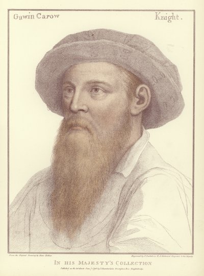 ガウェイン・カリュー卿（アクアチント） 作： Hans Holbein der Jüngere