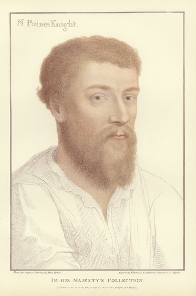 ニコラス・ポインズ卿（アクアチント） 作： Hans Holbein der Jüngere