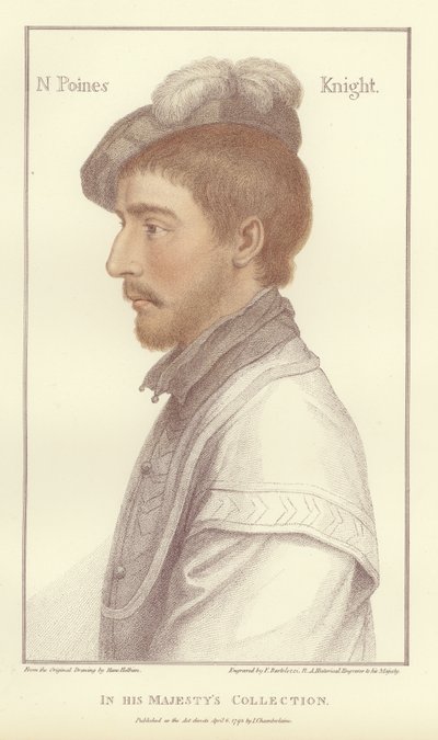 ニコラス・ポインズ卿（アクアチント） 作： Hans Holbein der Jüngere