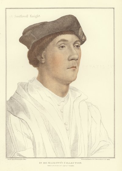 リチャード・サウスウェル卿（アクアチント） 作： Hans Holbein der Jüngere