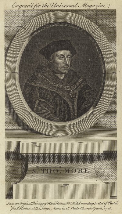 トーマス・モア卿 作： Hans Holbein der Jüngere