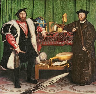 アンバサダー、1533 作： Hans Holbein der Jüngere