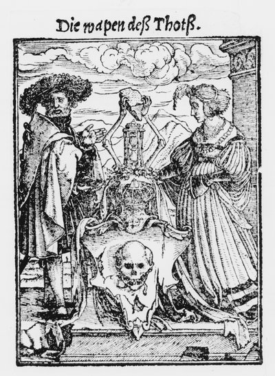 ハンス・ラッツェルバーガーが刻んだ「死のダンス」の死者の箱、1538年頃 作： Hans Holbein der Jüngere