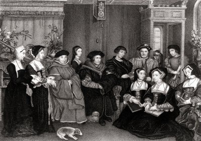 トーマス・モアの家族（1478-1535）、イングランド首相 作： Hans Holbein der Jüngere