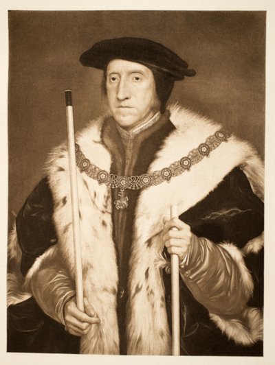 トーマスハワード、ノーフォーク3世公爵、パブ。 1902（コロタイプ） 作： Hans Holbein der Jüngere