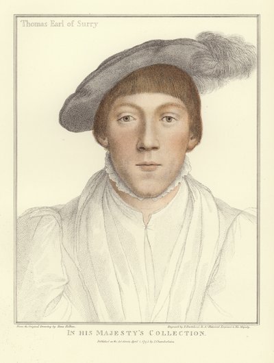 トーマス・ハワード、ノーフォーク公（アクアチント） 作： Hans Holbein der Jüngere