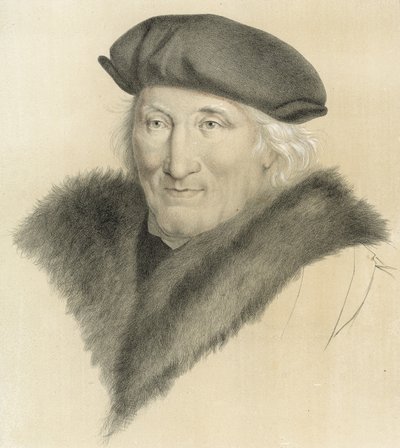 イングリッシュロイヤルコレクションのハンスホルバインによる正体不明の肖像画 作： Hans Holbein der Jüngere