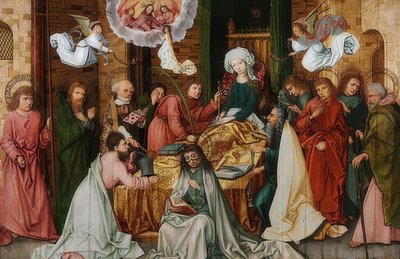 聖母マリアの死。 1492年 作： Hans Holbein the Elder