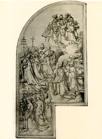 聖人を描いた祭壇画のデザイン 作： Hans Holbein the Elder