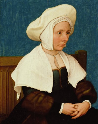 女性、1532-34（オークパネルのテンペラとオイル） 作： Hans Holbein der Jüngere