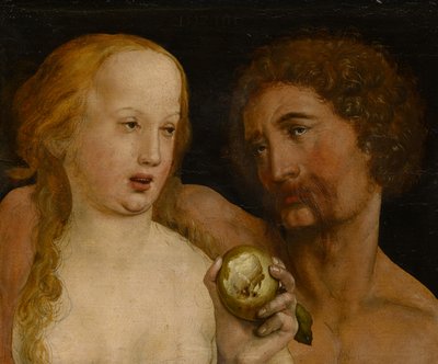 アダムとイブ、1517 作： Hans Holbein der Jüngere