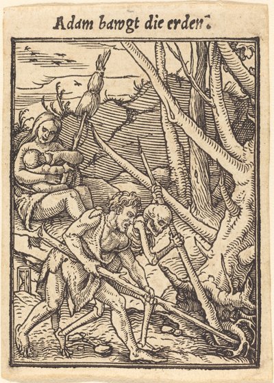 アダムは地球を揺るがす 作： Hans Holbein der Jüngere