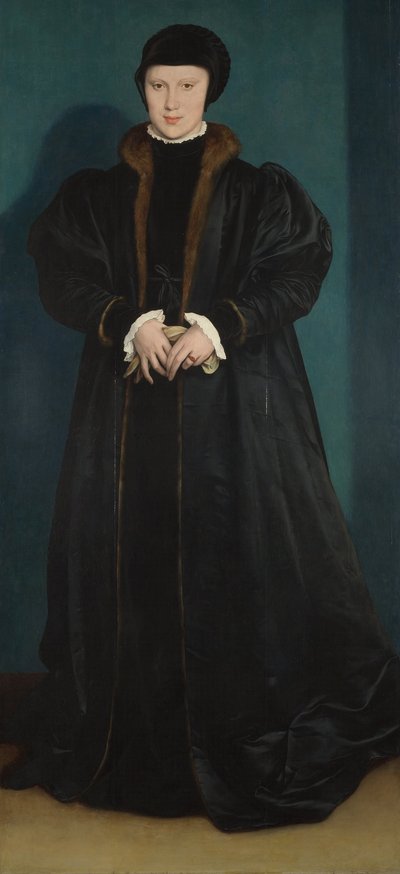 デンマークのクリスティーナ、ミラノ公爵夫人、1538年 作： Hans Holbein der Jüngere