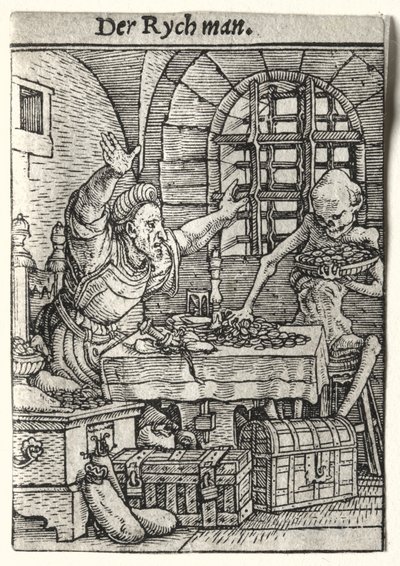 ダンス・オブ・デス: 守銭奴 作： Hans Holbein the Younger